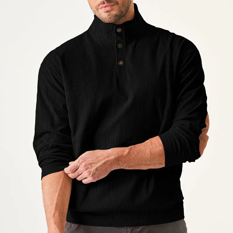 Men's Sweater with Stand-up Collar - Liam - 17