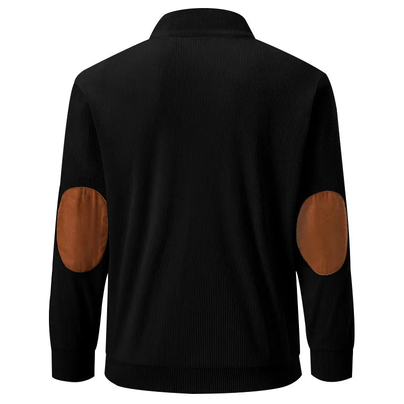 Men's Sweater with Stand-up Collar - Liam - 19