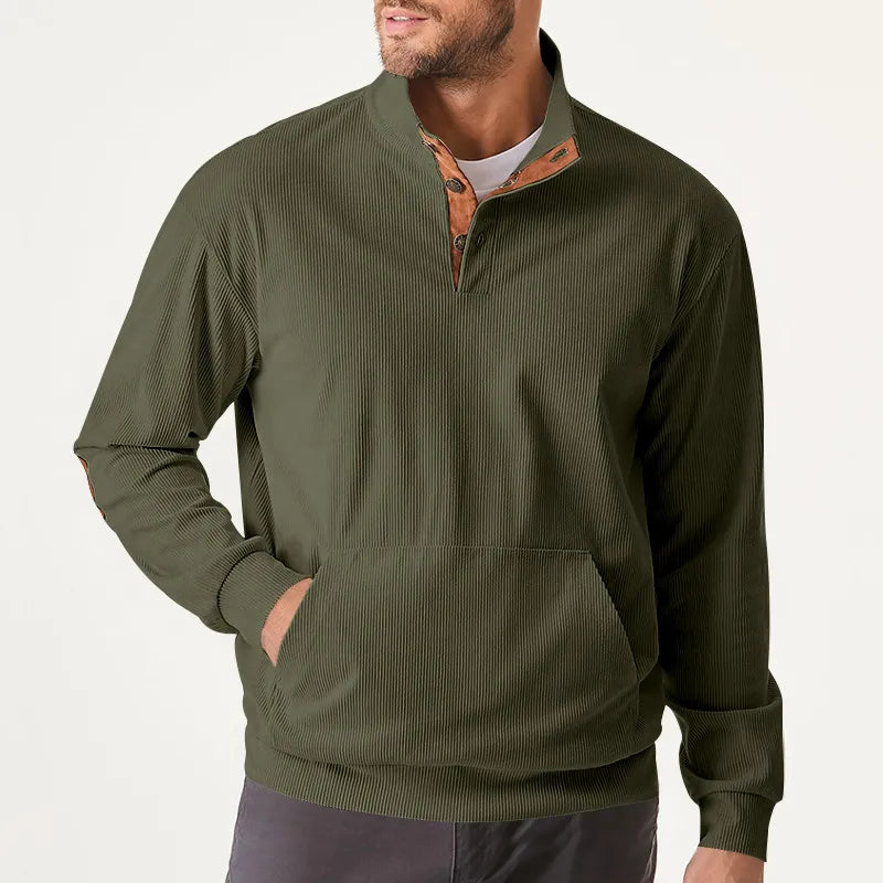 Men's Sweater with Stand-up Collar - Liam - 3