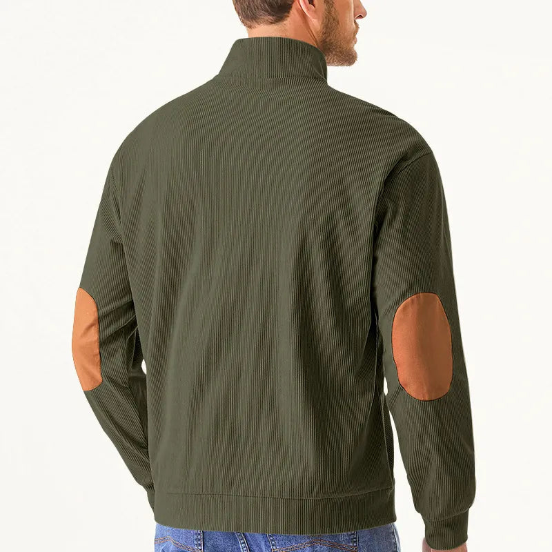 Men's Sweater with Stand-up Collar - Liam - 6