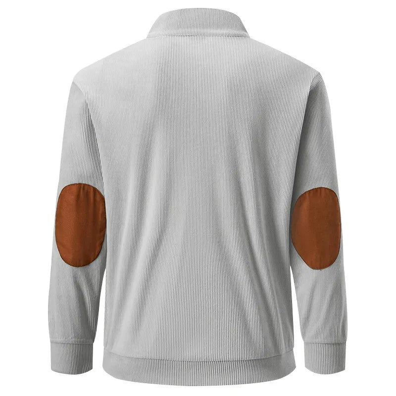 Men's Sweater with Stand-up Collar - Liam - 9