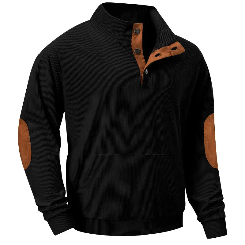 Men's Sweater with Stand-up Collar - Liam - 20