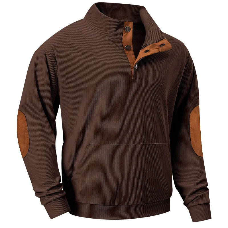 Men's Sweater with Stand-up Collar - Liam - 15