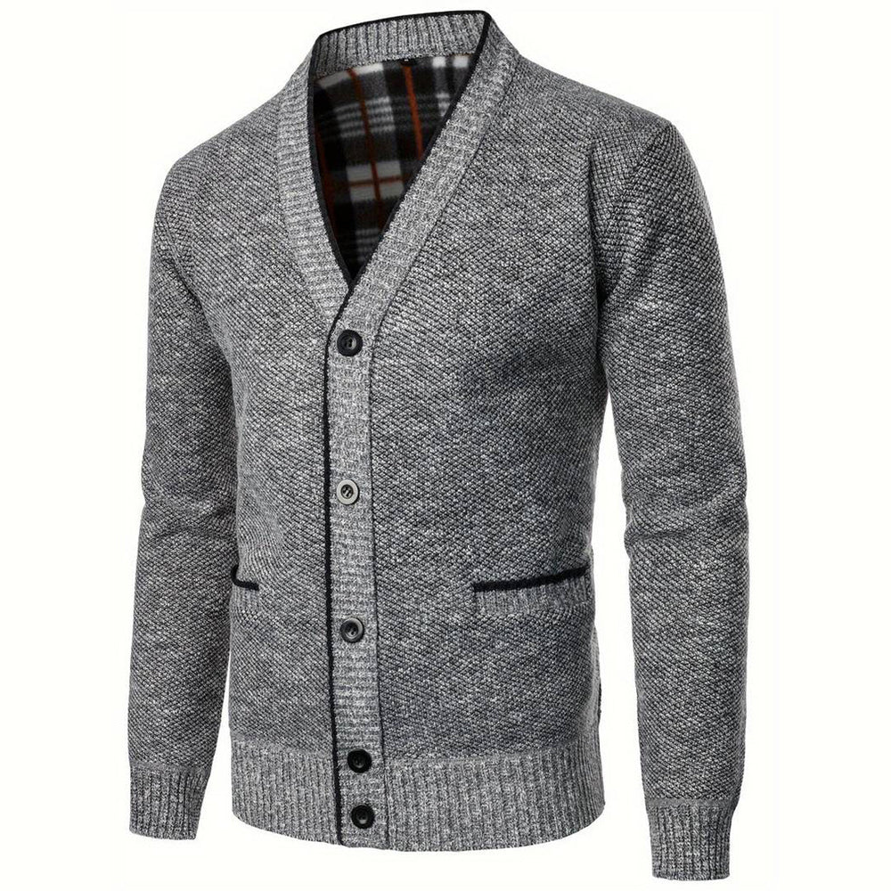 Men's sweater with V-neck - Aspen