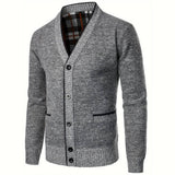 Men's sweater with V-neck - Aspen