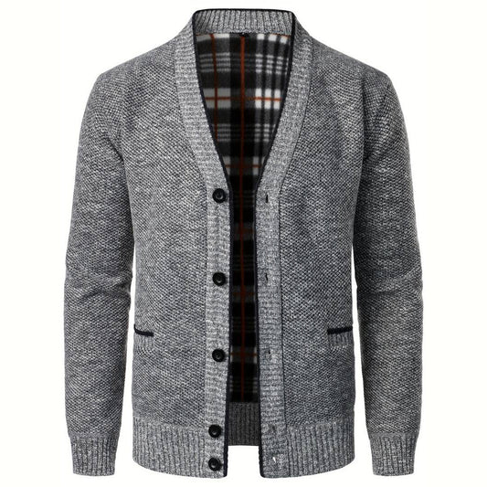 Men's sweater with V-neck - Aspen