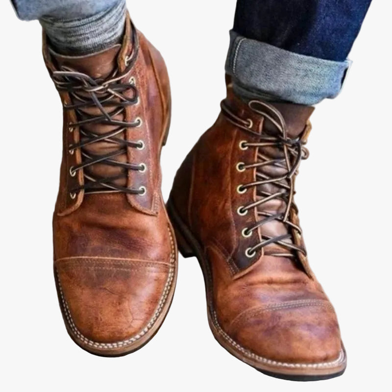 Men's lace-up ankle boots, view 1