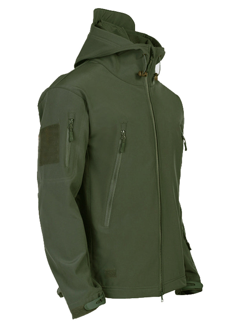 Men's Tactical Waterproof Windproof Softshell Jacket with Hood - Kai