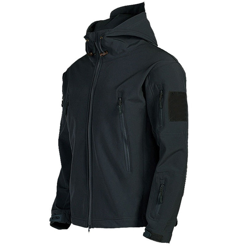 Men's Tactical Waterproof Windproof Softshell Jacket with Hood - Kai
