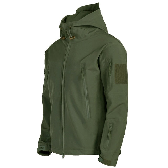 Men's Tactical Waterproof Windproof Softshell Jacket with Hood - Kai