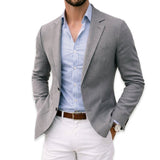 Ryan | Men's Tailored Knit Blazer Mens Winter Coat Notch Lapel