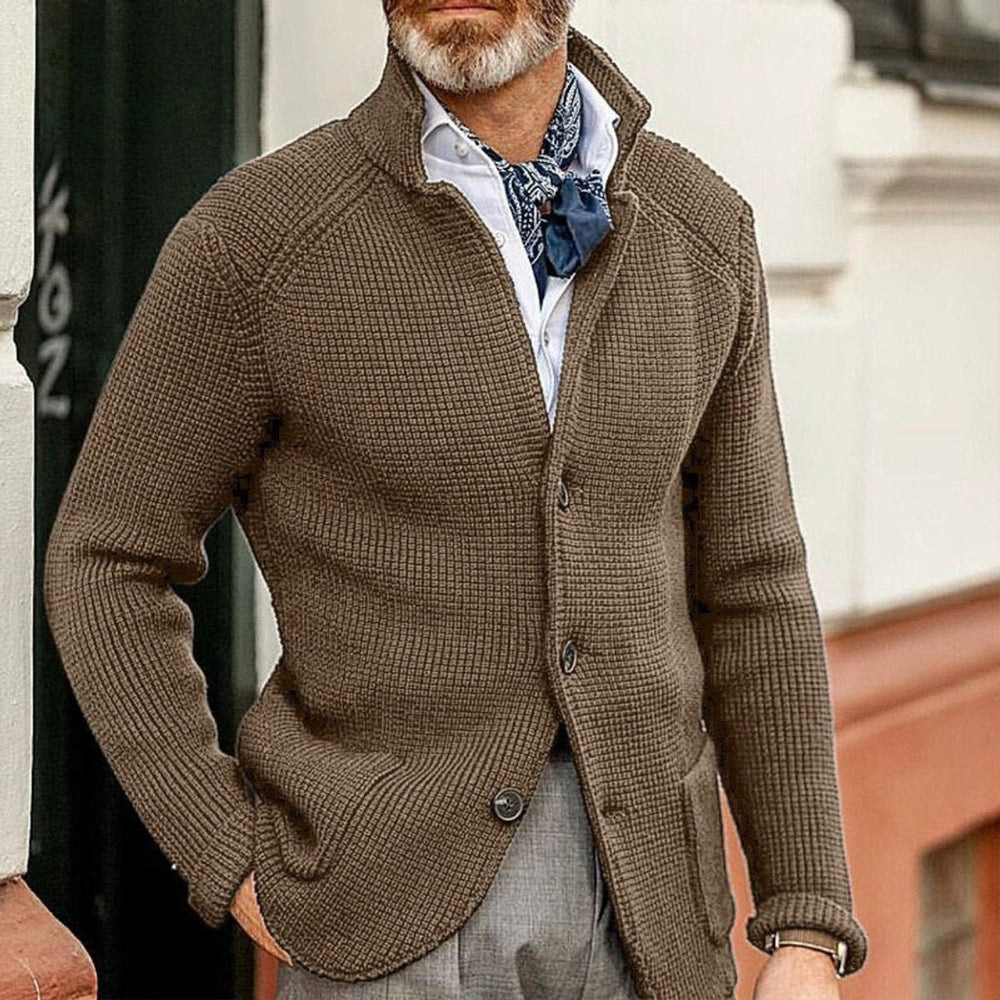 Daniel | Men's Waffle-Knit Button-Front Cardigan Sweater