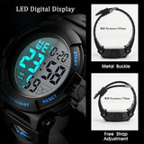 Men's Martin Waterproof Digital Sports Watch – Durable, Stylish & Multi-Function for Active Lifestyles
