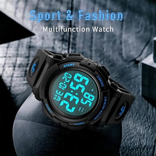 Men's Martin Waterproof Digital Sports Watch – Durable, Stylish & Multi-Function for Active Lifestyles