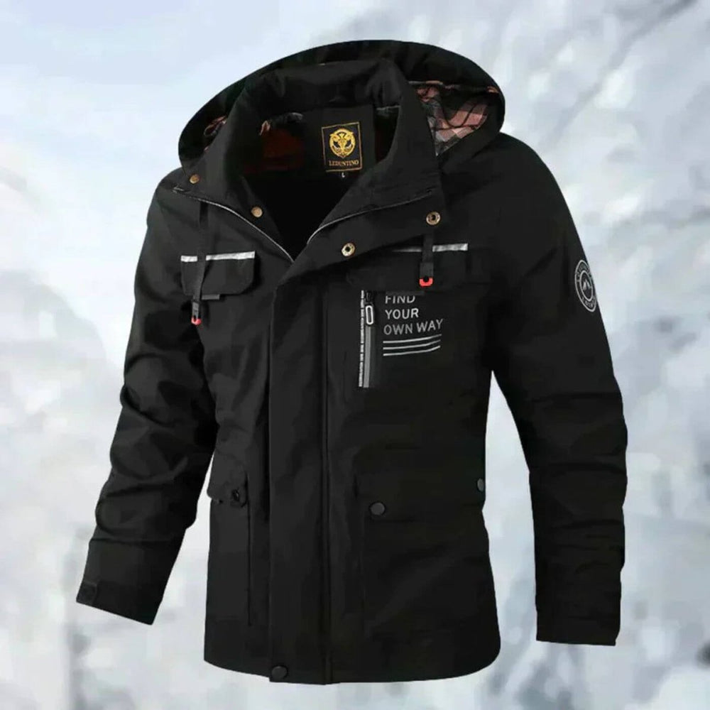 Alexander | Men's Waterproof Hooded Quilted Jacket Windproof Outdoor Parka