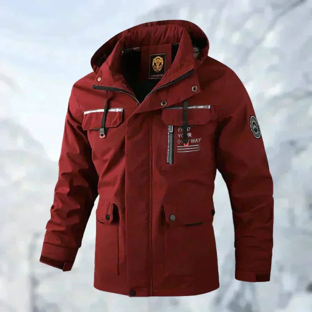 Alexander | Men's Waterproof Hooded Quilted Jacket Windproof Outdoor Parka