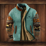 Alexander | Men's Western Sherpa-Lined Full-Zip Fleece Bomber Jacket