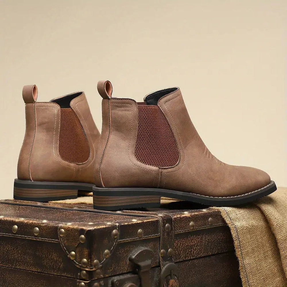 Daniel | Men's Western-Style Chelsea Slip-On Ankle Boots