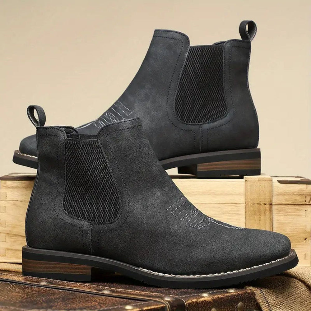 Daniel | Men's Western-Style Chelsea Slip-On Ankle Boots