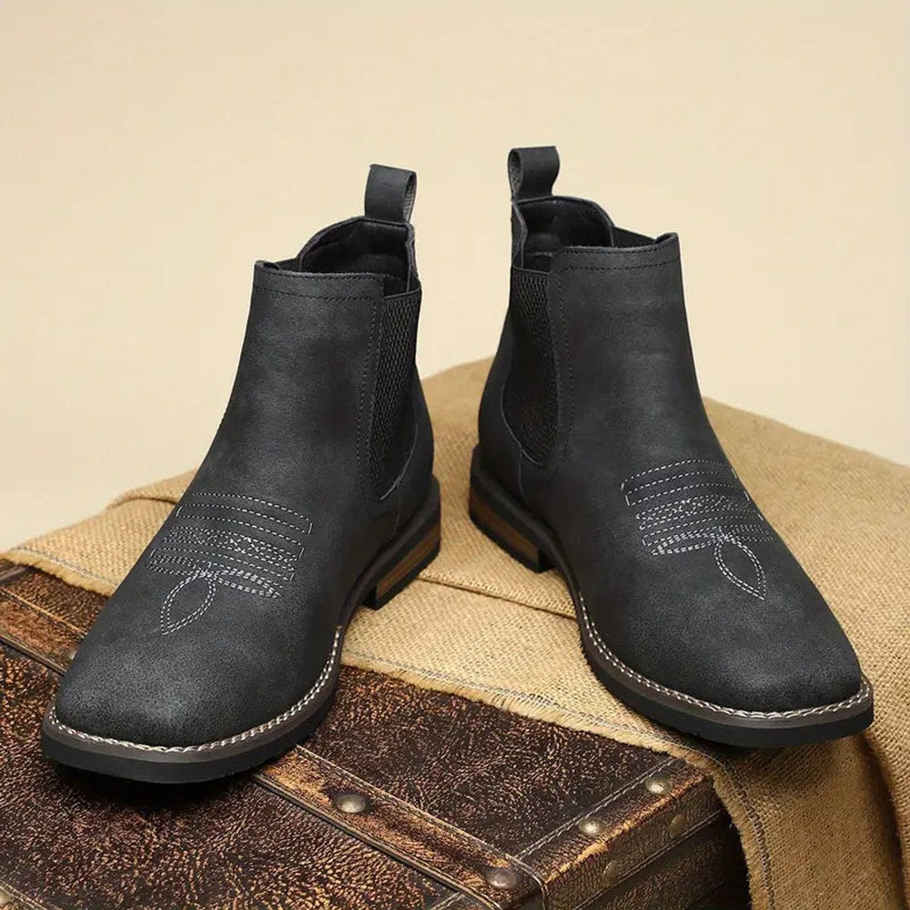 Daniel | Men's Western-Style Chelsea Slip-On Ankle Boots