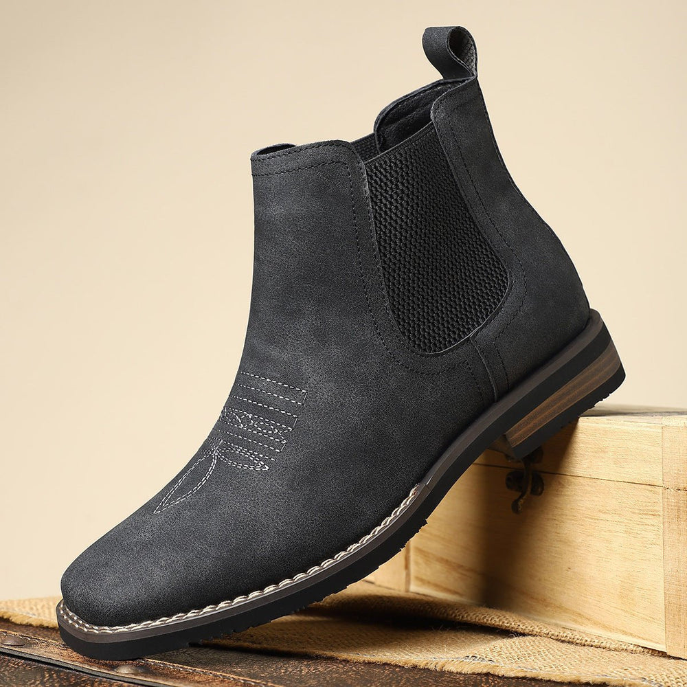 Daniel | Men's Western-Style Chelsea Slip-On Ankle Boots
