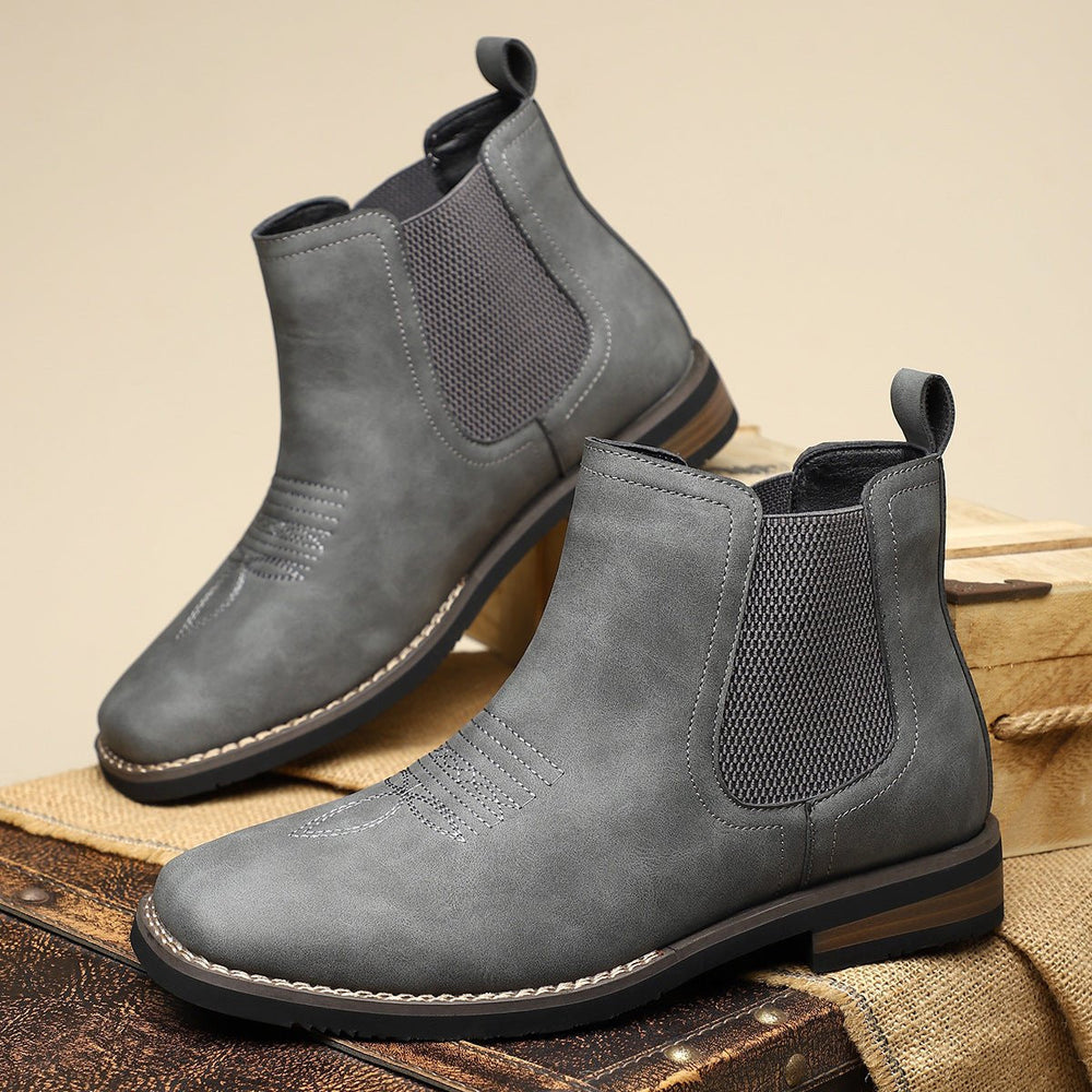 Daniel | Men's Western-Style Chelsea Slip-On Ankle Boots