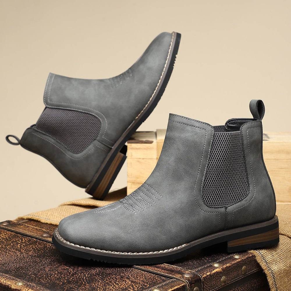 Daniel | Men's Western-Style Chelsea Slip-On Ankle Boots