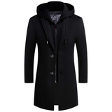 Men's Wool Blend Winter Trench Coat - Stylish & Warm Liam Collection