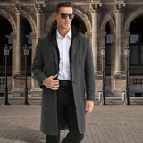 Men's Wool Blend Winter Trench Coat - Stylish & Warm Liam Collection