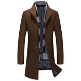 Men's Wool Blend Winter Trench Coat - Stylish & Warm Liam Collection