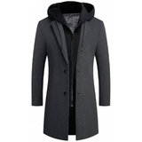Men's Wool Blend Winter Trench Coat - Stylish & Warm Liam Collection