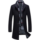 Pedro Men's Wool Blend Trench Coat - Stylish & Warm Overcoat for Fall & Winter