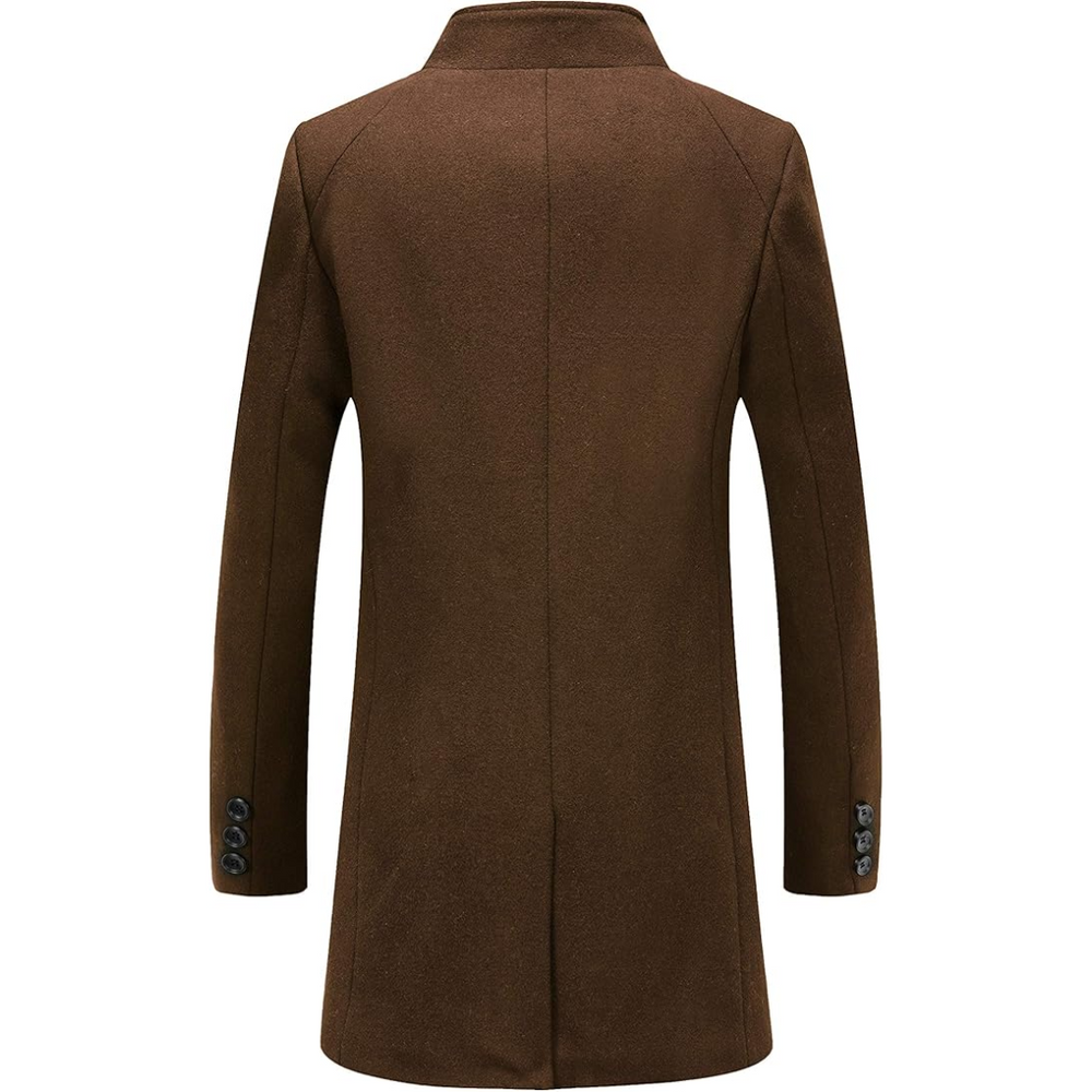 Pedro Men's Wool Blend Trench Coat - Stylish & Warm Overcoat for Fall & Winter