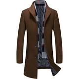Pedro Men's Wool Blend Trench Coat - Stylish & Warm Overcoat for Fall & Winter