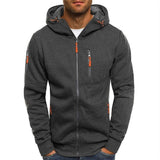 Benjamin | Men's Zip-Up Hooded Knit Sweater Fleece Pullover Hoodie