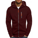 Benjamin | Men's Zip-Up Hooded Knit Sweater Fleece Pullover Hoodie
