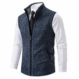 Matthew | Men's Zip-Up Sleeveless Knit Cardigan Sweater Vest