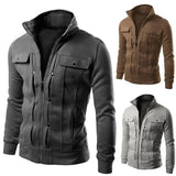 Men's Zip-Up Stand Collar Jacket - Carlo