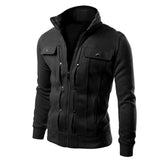 Men's Zip-Up Stand Collar Jacket - Carlo