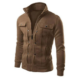 Men's Zip-Up Stand Collar Jacket - Carlo