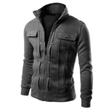 Men's Zip-Up Stand Collar Jacket - Carlo