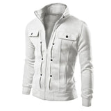 Men's Zip-Up Stand Collar Jacket - Carlo