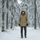 Winter Coat Mens Hooded Insulated Outdoor Jacket