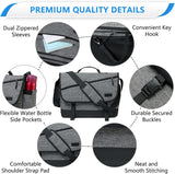Water-Resistant Laptop Messenger Bag with Adjustable Strap - WorkMate Series | Durable & Stylish for Professionals