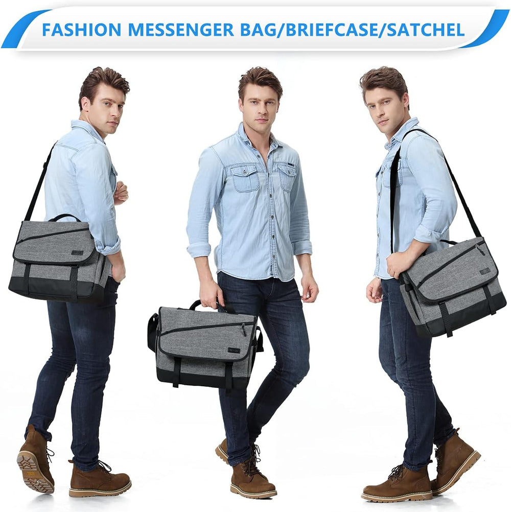 Water-Resistant Laptop Messenger Bag with Adjustable Strap - WorkMate Series | Durable & Stylish for Professionals