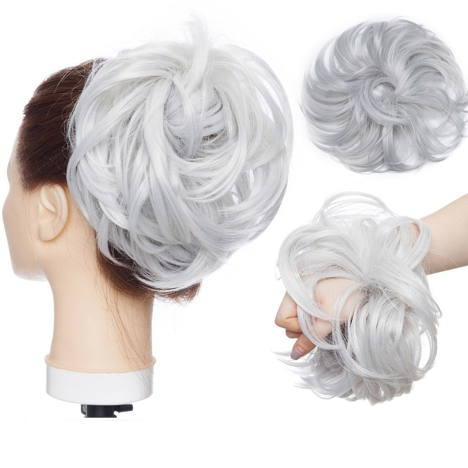 Messy Bun Hair Crunchie - Soft, Stretchy Hair Tie for Effortless Updos & Stylish Hairstyles