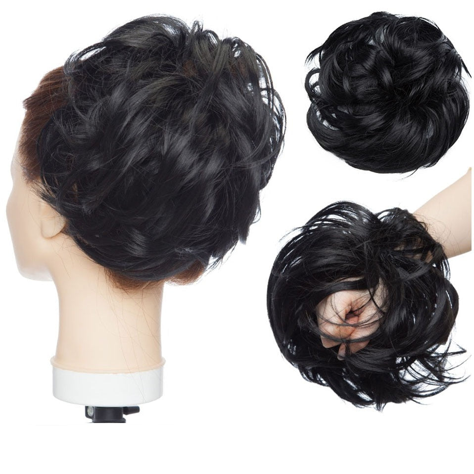 Messy Bun Hair Crunchie - Soft, Stretchy Hair Tie for Effortless Updos & Stylish Hairstyles