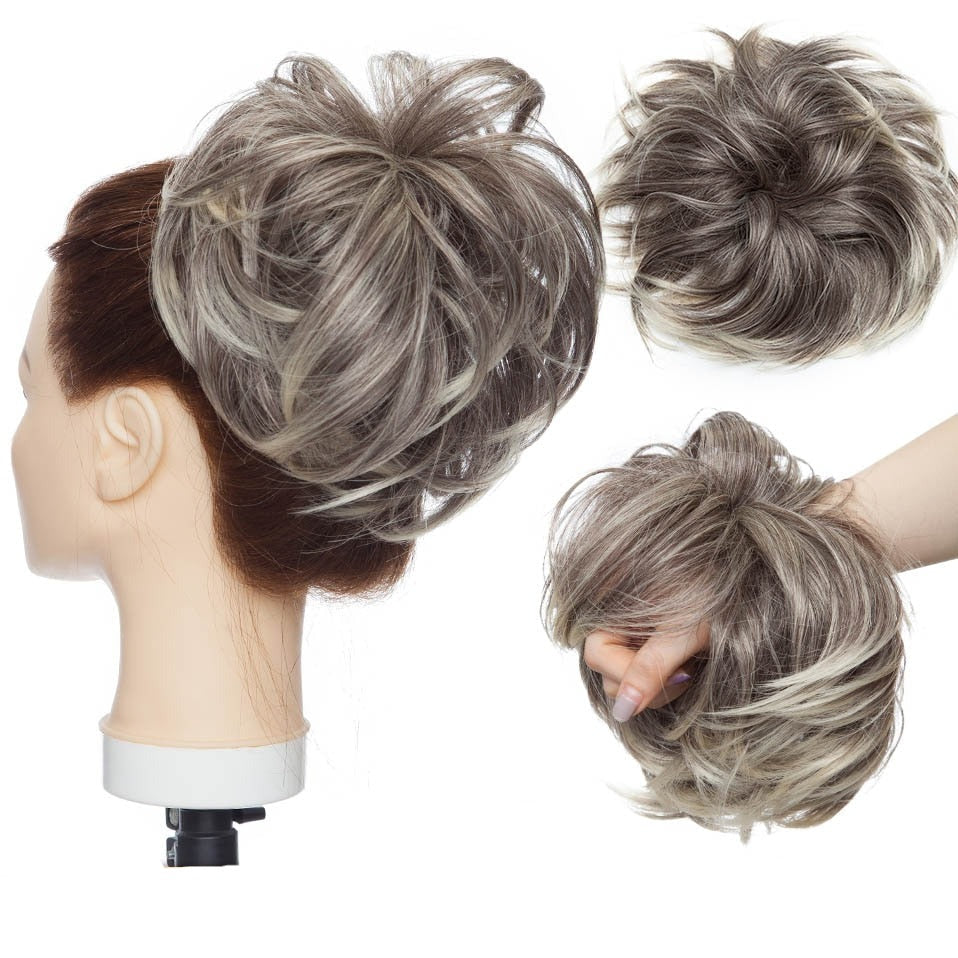 Messy Bun Hair Crunchie - Soft, Stretchy Hair Tie for Effortless Updos & Stylish Hairstyles