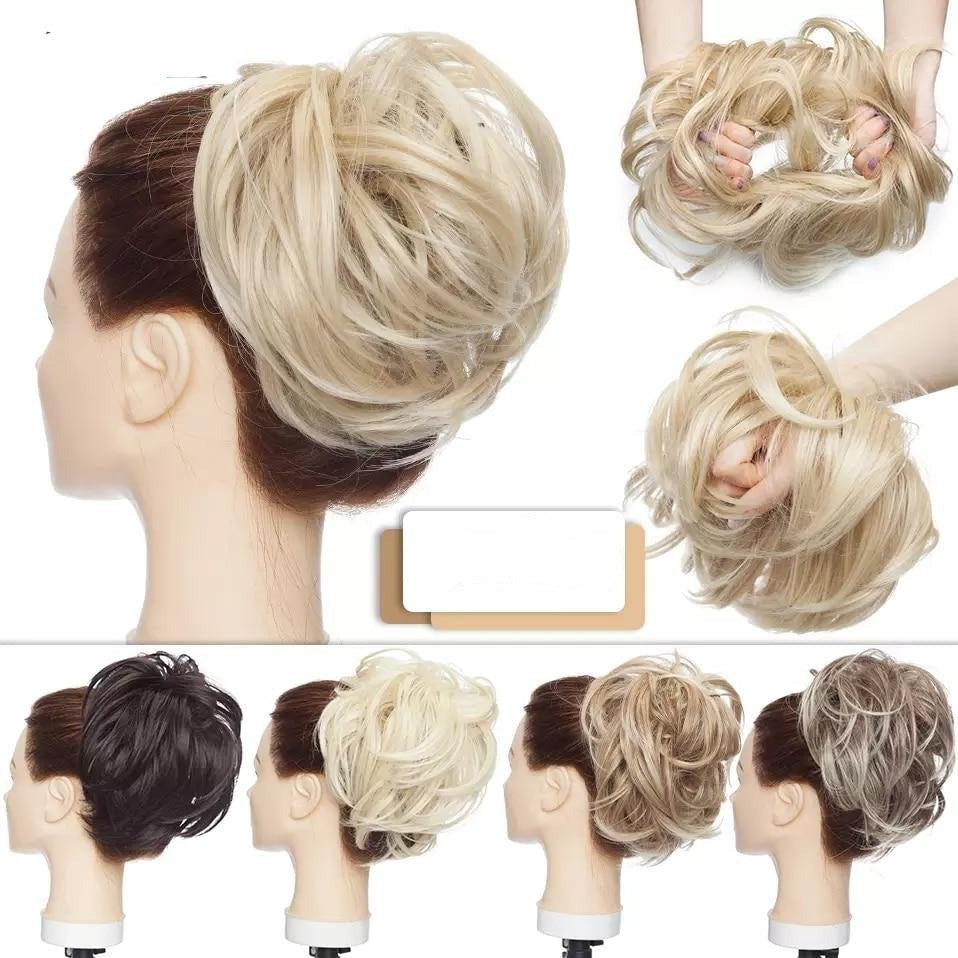 Messy Bun Hair Crunchie - Soft, Stretchy Hair Tie for Effortless Updos & Stylish Hairstyles