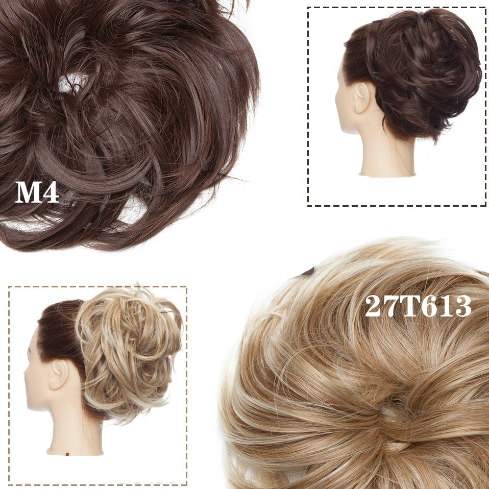 Messy Bun Hair Crunchie - Soft, Stretchy Hair Tie for Effortless Updos & Stylish Hairstyles
